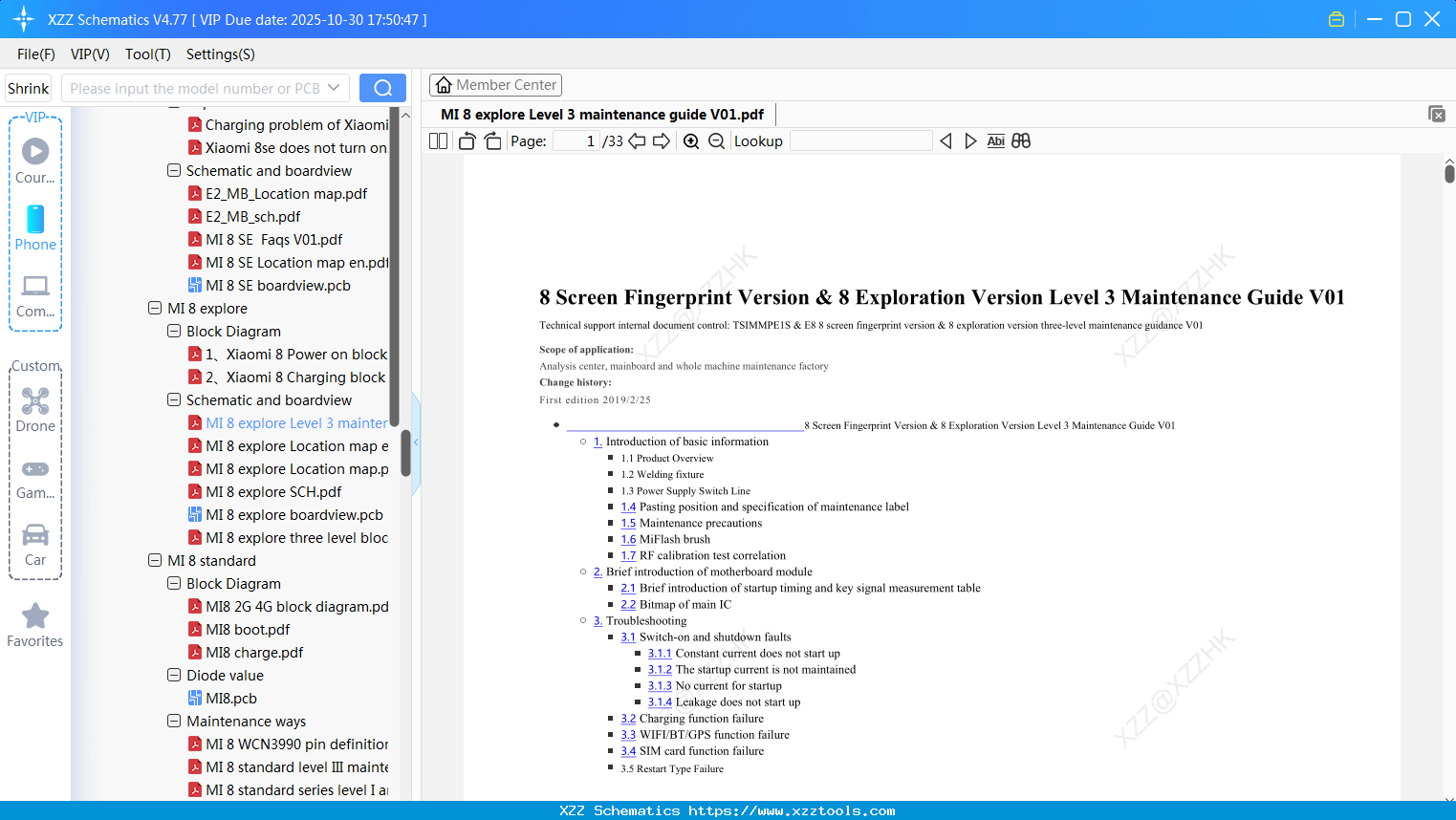 Xiaomi MI 8 Explore Level 3 Maintenance Guide V01